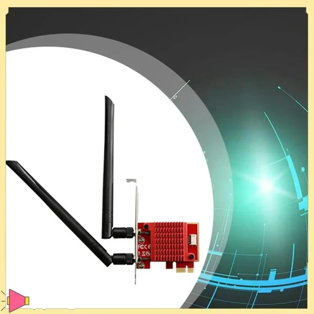 Alt view image 6 of 8 - 6 AX210 Wireless Network Adapter Pcie Wireless Network Card Tri Band 2.4G/5.0G/5.8Ghz 5374Mbps Card For Win10