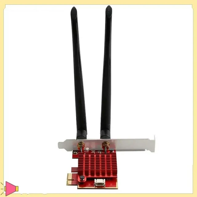 Alt view image 5 of 8 - 6 AX210 Wireless Network Adapter Pcie Wireless Network Card Tri Band 2.4G/5.0G/5.8Ghz 5374Mbps Card For Win10
