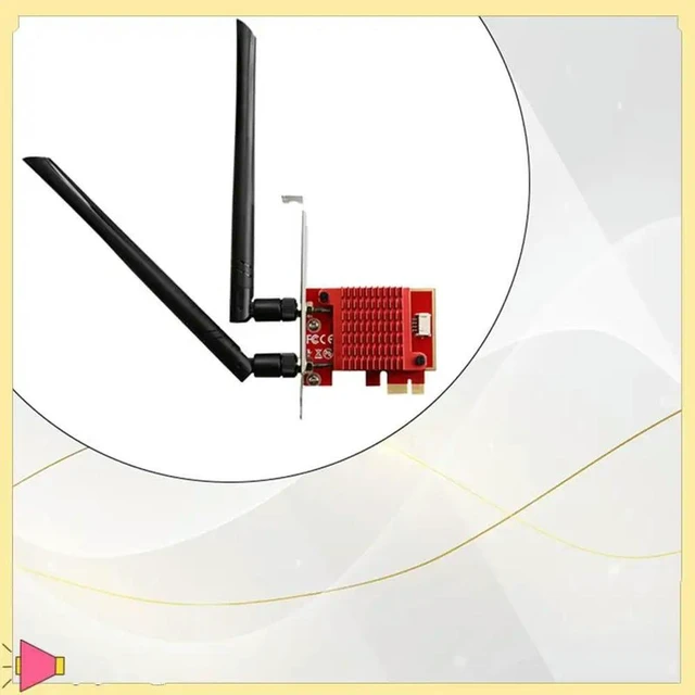 Alt view image 7 of 8 - 6 AX210 Wireless Network Adapter Pcie Wireless Network Card Tri Band 2.4G/5.0G/5.8Ghz 5374Mbps Card For Win10
