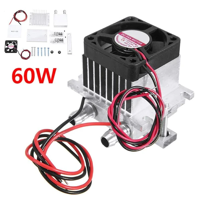 Alt view image 6 of 10 - 1 PC DIY Kit TEC1-12706 Thermoelectric Peltier Module Water Cooler Cooling System 60W Small-scale