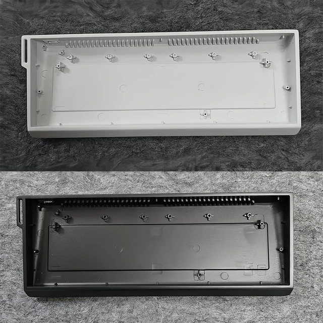 Alt view image 11 of 14 - H60 Aluminum Keyboard Case,60% Compact Customized Mechanical Gaming Keyboard Housing Compatible with Wooting60/Win60/GH60/MADLIONS MAD60HE/61Keys Barebones Keyboard DIY (Black)