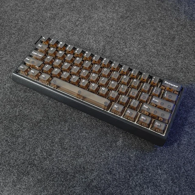 Alt view image 14 of 14 - H60 Aluminum Keyboard Case,60% Compact Customized Mechanical Gaming Keyboard Housing Compatible with Wooting60/Win60/GH60/MADLIONS MAD60HE/61Keys Barebones Keyboard DIY (Black)