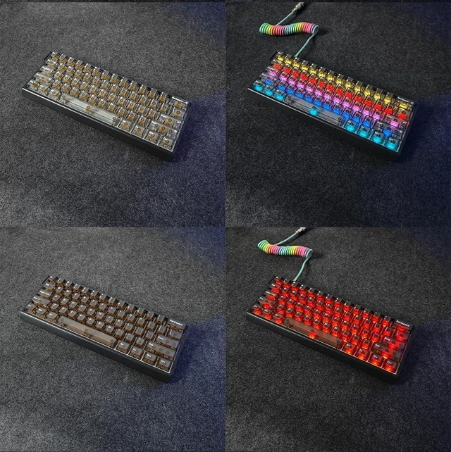 Alt view image 12 of 14 - H60 Aluminum Keyboard Case,60% Compact Customized Mechanical Gaming Keyboard Housing Compatible with Wooting60/Win60/GH60/MADLIONS MAD60HE/61Keys Barebones Keyboard DIY (Black)