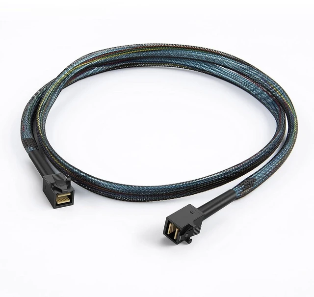 Alt view image 9 of 14 - Internal Mini SAS HD Cable, Mini SAS SFF-8643 to SFF-8643 Cable, 3.3FT