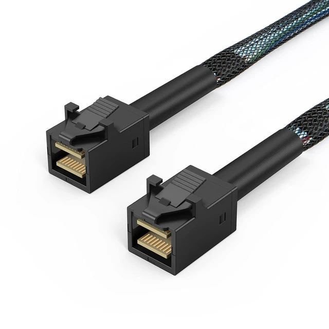 Alt view image 8 of 14 - Internal Mini SAS HD Cable, Mini SAS SFF-8643 to SFF-8643 Cable, 3.3FT