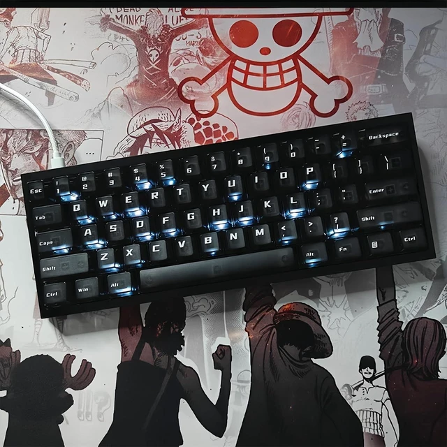 Alt view image 10 of 14 - H60 Aluminum Keyboard Case,Hollow 60% Custom Mechanical Gaming Keyboard Housing Compatible with Wooting60HE/Win60/GH60/MAD60HE Keyboards 61Keys Barebones Keyboard Base for PC Gamer DIY (Black)
