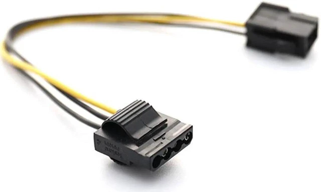 Alt view image 8 of 11 - 1pc Molex To PCI-E Power Adapter IDE 4Pin 4 Pin Female to 6 Pin Female 6Pin Graphics Video Card Converter Cable