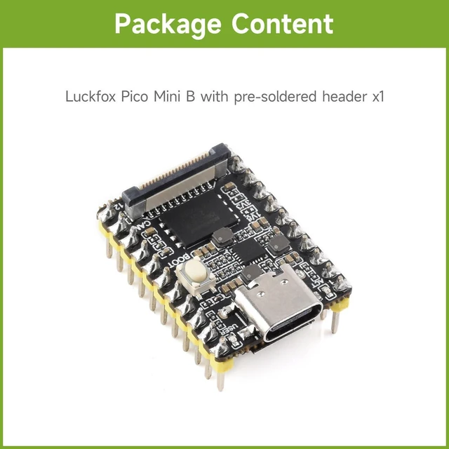 Alt view image 9 of 14 - Luckfox Pico Mini RV1103 Linux Micro Development Board, Integrates ARM Cortex-A7/RISC-V MCU/NPU/ISP Processors with Flash, with Pre-soldered Header