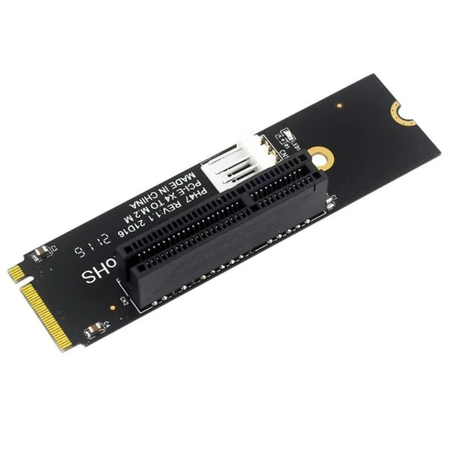 Alt view image 2 of 2 - M.2 NGFF to PCIE X4 Expansion Card - PSU Power Cable and Header Adapter for Computer Accessories