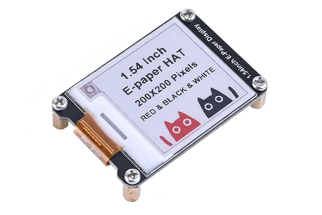 Alt view image 8 of 14 - 1.54 Inch E-Paper Display Three Color EPaper Screen for Raspberry Pi/Arduino/Jetson Nano/STM32 200x200 Pixels Red Black White SPI Interface E-Ink