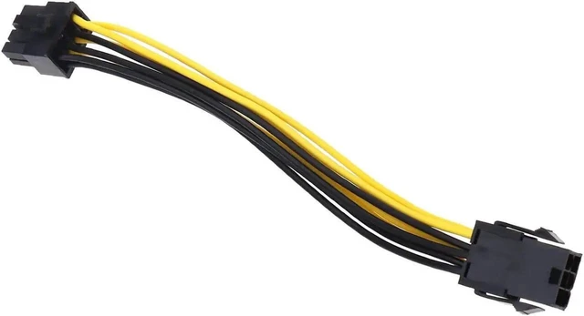 Alt view image 10 of 10 - WISDUM Pcie Cable, 6 Pin to 8 Pin PCI Express Power Converter Cable for GPU Video Card PCIE Power Adapter, 20cm / 7.87inch, 1 Pack