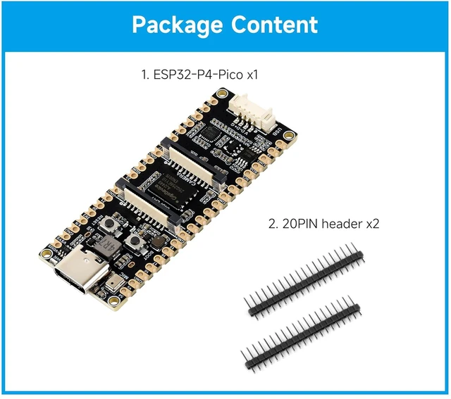 Alt view image 9 of 14 - ESP32-P4-Pico Development Board, Based On ESP32-P4, RISC-V Dual-Core and Single-Core Processors, Rich Human-Machine Interfaces, MIPI-CSI, MIPI-DSI, GPIO Header Compatible with Raspberry Pi Pico Hats