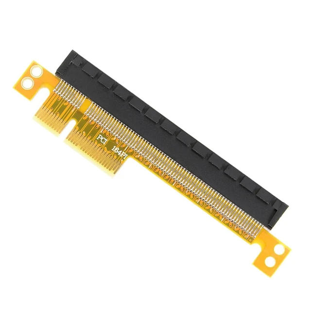 Alt view image 8 of 14 - PCI-E 4.0 PCI Express 4X to PCI-E 16x Extender Converter Riser Card Adapter PCBA Male to Female Compatible with Graphics Card Networking Adapter (4X-16X)