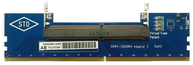 Alt view image 7 of 12 - PC Components Laptop DDR4 SO-DIMM to Desktop DIMM Memory RAM Connector Converter Desktop PC Add on Cards Memory RAM DIMM Adapter