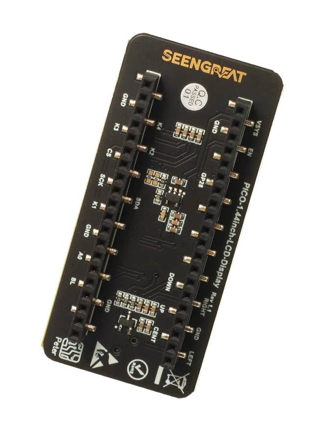 Alt view image 11 of 14 - 1.44inch LCD Display Module for Raspberry Pi Pico, 128×128 Resolution Screen TFT Display Module, 65K RGB, Embedded ST7735S Driver SPI Interface, Compatible with Raspberry Pi Pico Header