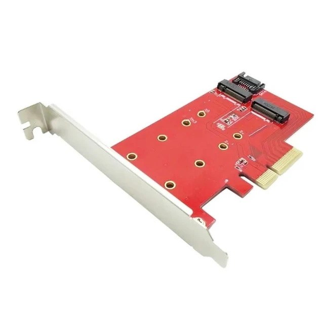 Alt view image 2 of 2 - PCI-e X4 to NGFF (M.2) SSD Adapter Card PCIe ngff Adapter Extension Card Support system disk boot PCI-E Power Supply