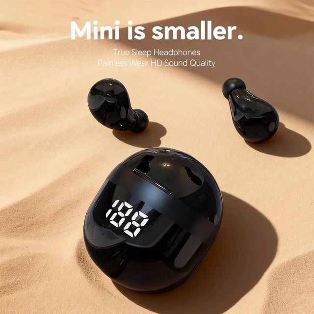 Alt view image 10 of 14 - Invisible Mini Earbuds Wireless Bluetooth, Low Profile Micro Smallest Tiny Discreet Hidden Earbuds for Work, Small Headphones, Invisible Sleep Wireless Earphone IPX5 Waterproof for Small Ear Canals