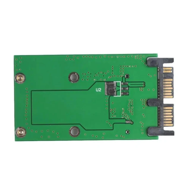 Alt view image 7 of 10 - Mini PCIe PCI-e mSATA 3x5cm SSD to 1.8" Micro SATA Adapter converter card PCI-e 52 Pin Connector