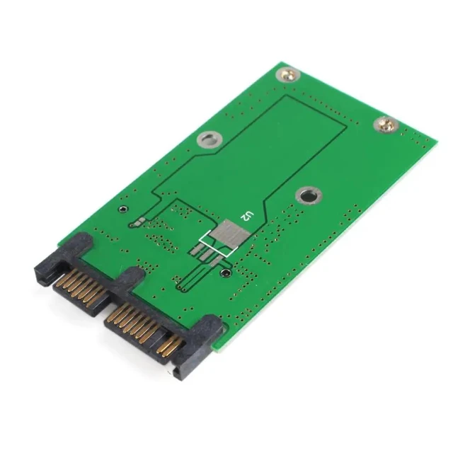 Alt view image 8 of 10 - Mini PCIe PCI-e mSATA 3x5cm SSD to 1.8" Micro SATA Adapter converter card PCI-e 52 Pin Connector