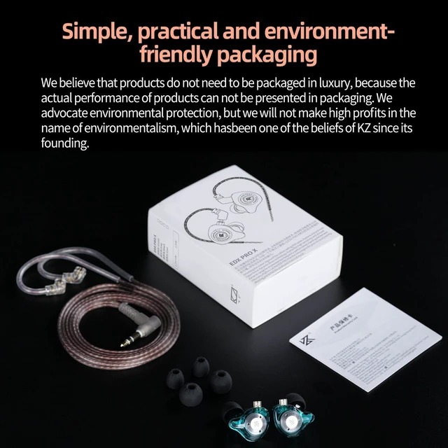 Alt view image 14 of 14 - EDX Pro X in Ear Monitor Headphones, HiFi Stereo IEM, Dynamic Driver Earphones with Detachable Cable, Deep Bass Noise Isolating Earbuds for Singers Musicians Drummers Audiophile (MIC, Grey)