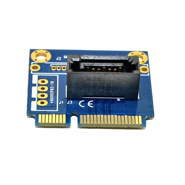 Alt view image 9 of 12 - mSATA to SATA Converter Card Mini SATA to 7Pin SATA PCI-e Extension Adapter Half-size for 2.5" 3.5" HDD SSD Hard Drive
