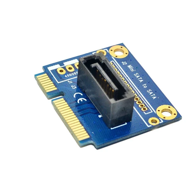 Alt view image 10 of 12 - mSATA to SATA Converter Card Mini SATA to 7Pin SATA PCI-e Extension Adapter Half-size for 2.5" 3.5" HDD SSD Hard Drive