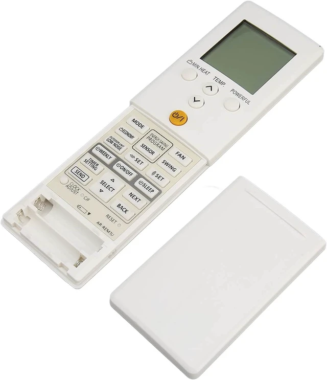 Alt view image 9 of 14 - Air Conditioner Remote Replacement for AR REF ASU12RLS3, AR REG1U ASU15RLS2, AOU12RLS3H ASU15RLF1, ASU12RLF AGU12RLF 9RLFFH