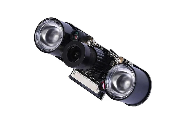 Alt view image 10 of 12 - OV5647 Camera Module for Raspberry Pi 5MP 75° FOV Fisheye HD Lens Camera with Infrared Lamp Fixed Focus Max 2592x1944 Resolution