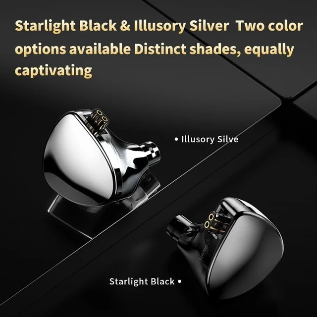 Alt view image 14 of 14 - TRN MT5 Earphone Dual Dynamic Driver in Ear Monitors Headphones (Silver, with mic)