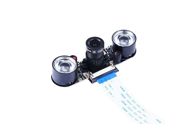 Alt view image 7 of 12 - OV5647 Camera Module for Raspberry Pi 5MP 75° FOV Fisheye HD Lens Camera with Infrared Lamp Fixed Focus Max 2592x1944 Resolution