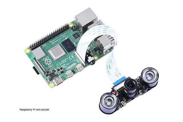 Alt view image 11 of 12 - OV5647 Camera Module for Raspberry Pi 5MP 75° FOV Fisheye HD Lens Camera with Infrared Lamp Fixed Focus Max 2592x1944 Resolution