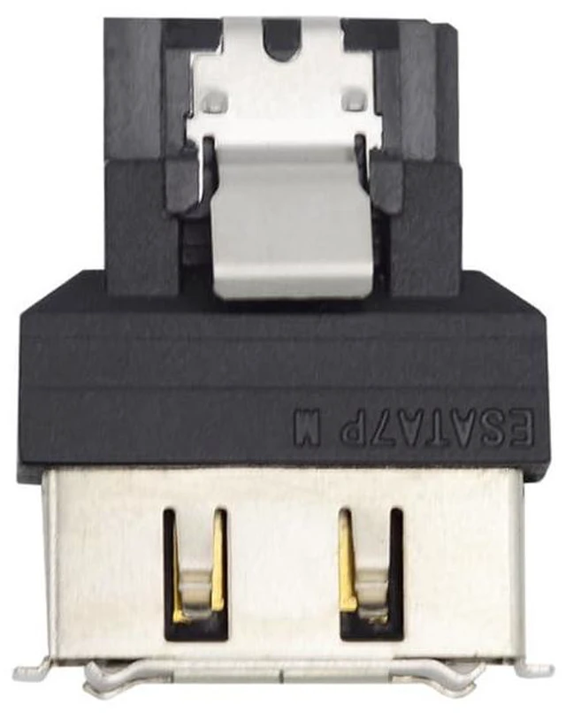 Alt view image 13 of 14 - 2pcs/lot SATA 7Pin Male to ESATA Female & External ESATA to SATA Adapter Extender for SSD Disk