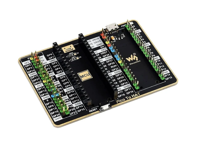 Alt view image 8 of 14 - GPIO Expander for Raspberry Pi Pico,with 1x Raspberry Pi Standard 40PIN Header and 1x Pico 2×20PIN Header,for Connecting Raspberry Pi Hats and Pico Expansion Boards