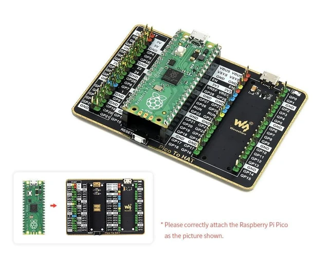 Alt view image 10 of 14 - GPIO Expander for Raspberry Pi Pico,with 1x Raspberry Pi Standard 40PIN Header and 1x Pico 2×20PIN Header,for Connecting Raspberry Pi Hats and Pico Expansion Boards