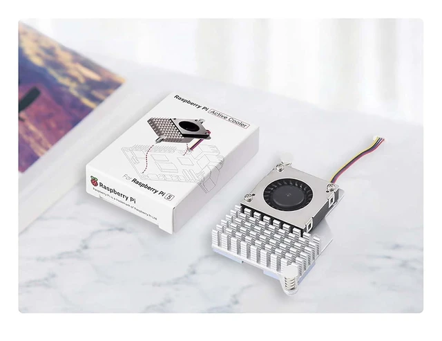 Alt view image 11 of 11 - for Raspberry Pi Official Active Cooler Suitable for Raspberry Pi 5 with Temperature-Controlled Blower Fan Aluminium Heatsink