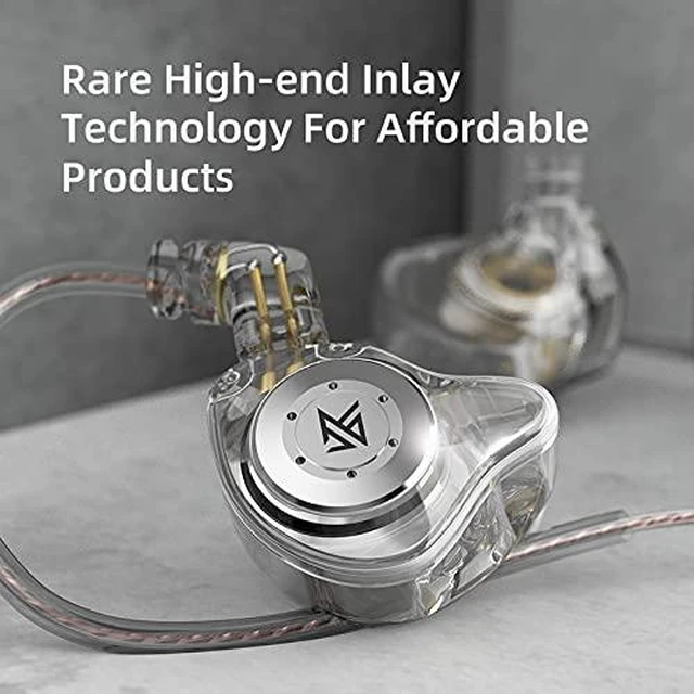 Alt view image 13 of 14 - G.K EDX Pro Upgrade Dual Magnetic Circuit Dynamic In Ear Monitor Headphones HiFi Bass Sports Noise Reduction Headphones (White, No Mic)