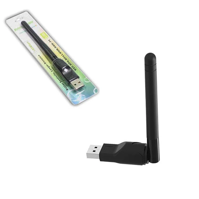 Alt view image 6 of 10 - Ralink RT5370 USB 2.0 150mbps WiFi Wireless Network Card 802.11 B/g/n LAN Adapter With Rotatable Antenna Black