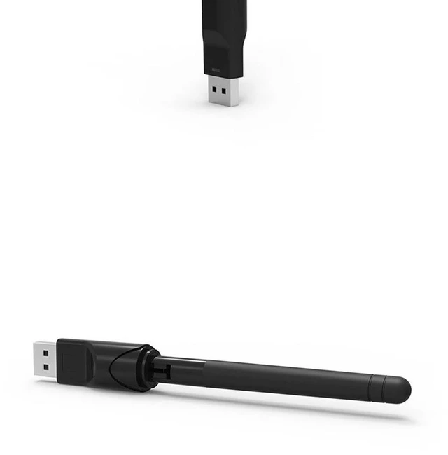 Alt view image 7 of 10 - Ralink RT5370 USB 2.0 150mbps WiFi Wireless Network Card 802.11 B/g/n LAN Adapter With Rotatable Antenna Black