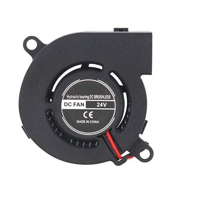 Alt view image 8 of 14 - DC 6025 Blower Fan 24V Tiny Micro Turbine 2Wire Dull Bearing 60mm x 25mm 24Volt DC Brushless Radial Turbo Fans for Hmidifier, Aroma Diffuser Cooling Ventilation Projects-4PCS