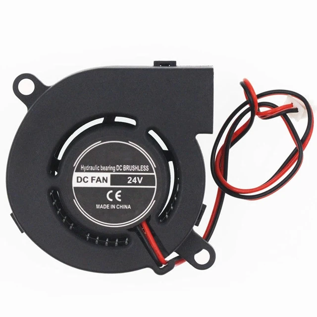 Alt view image 9 of 14 - DC 6025 Blower Fan 24V Tiny Micro Turbine 2Wire Dull Bearing 60mm x 25mm 24Volt DC Brushless Radial Turbo Fans for Hmidifier, Aroma Diffuser Cooling Ventilation Projects-4PCS