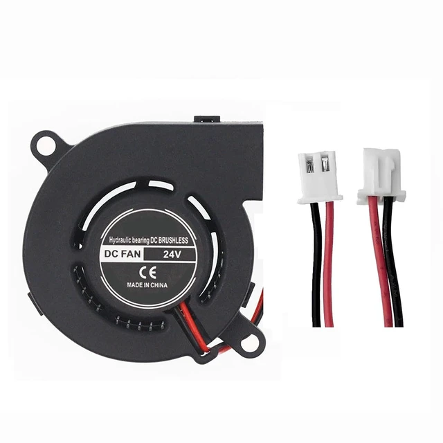 Alt view image 12 of 14 - DC 6025 Blower Fan 24V Tiny Micro Turbine 2Wire Dull Bearing 60mm x 25mm 24Volt DC Brushless Radial Turbo Fans for Hmidifier, Aroma Diffuser Cooling Ventilation Projects-4PCS