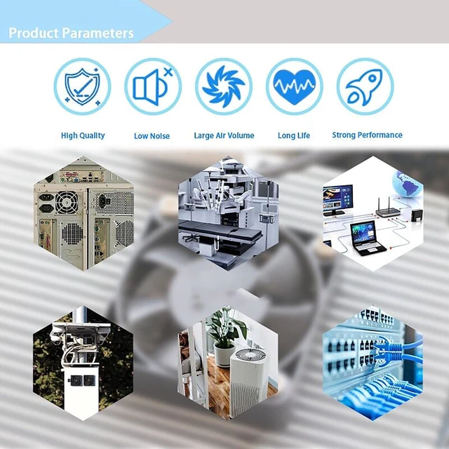 Alt view image 13 of 14 - DC 6025 Blower Fan 24V Tiny Micro Turbine 2Wire Dull Bearing 60mm x 25mm 24Volt DC Brushless Radial Turbo Fans for Hmidifier, Aroma Diffuser Cooling Ventilation Projects-4PCS