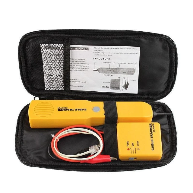 Alt view image 7 of 12 - CABLE FINDER TONE GENERATOR PROBE TRACKER WIRE NETWORK TESTER TRACER KIT