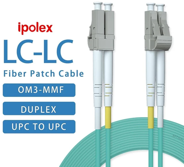 Alt view image 7 of 10 - OM3 LC to LC Fiber Patch Cable, 10G Multimode Fiber Duplex LC 50/125m Fiber Optic Cable Cord, LSZH 80 Meter(263ft), Aqua