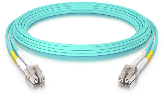 Alt view image 9 of 10 - OM3 LC to LC Fiber Patch Cable, 10G Multimode Fiber Duplex LC 50/125m Fiber Optic Cable Cord, LSZH 80 Meter(263ft), Aqua