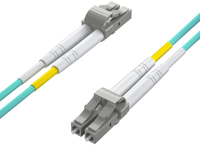 Alt view image 8 of 10 - OM3 LC to LC Fiber Patch Cable, 10G Multimode Fiber Duplex LC 50/125m Fiber Optic Cable Cord, LSZH 80 Meter(263ft), Aqua