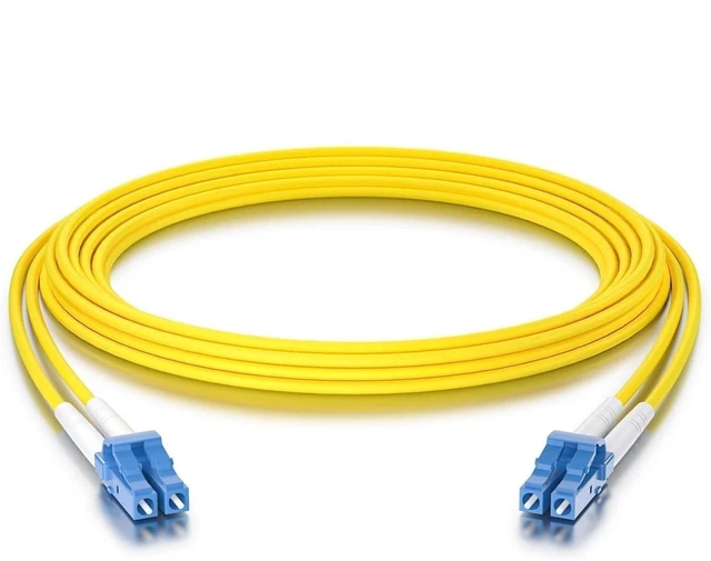 Alt view image 9 of 14 - LC to LC Fiber Patch Cable Single Mode Duplex - 50m(164ft) - OS2 Fiber Optic Cable Cord Jumper- LSZH 9/125m, 10Gb/Gigabit, SMF, Yellow