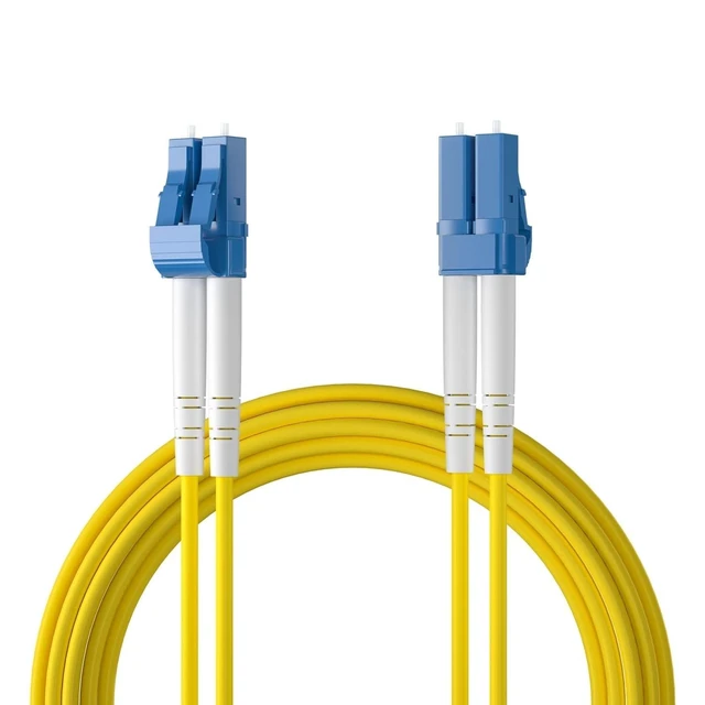 Alt view image 8 of 14 - LC to LC Fiber Patch Cable Single Mode Duplex - 50m(164ft) - OS2 Fiber Optic Cable Cord Jumper- LSZH 9/125m, 10Gb/Gigabit, SMF, Yellow