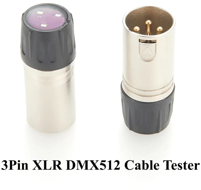 Alt view image 11 of 14 - DMX512 Signal Tester XLR 3Pin DMX512 Cable Tester DMX Signal Line Fault Test Tool for Stage Lighting, Moving Head, Beam lights (3Pin)