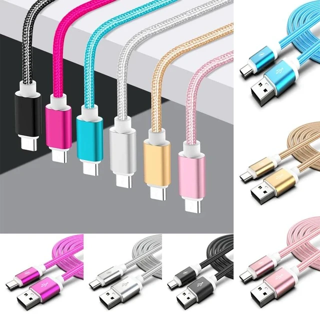 Alt view image 6 of 10 - 0.25m 1m 2m USB C Micro Type C Cable For iPhone X 6 7 8 Plus S9 S10 Pro mi 10 Android Charging Kable
